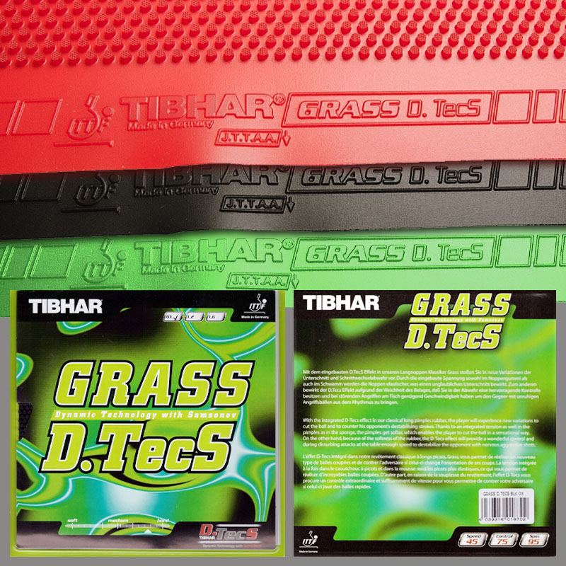Table Tennis Rubber Protective Film - TIBHAR Grass D.TecS Gomma per Racchetta