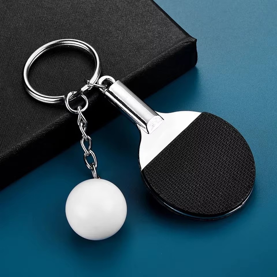 Table Tennis Keychain - Creativo carino mini racchetta da ping