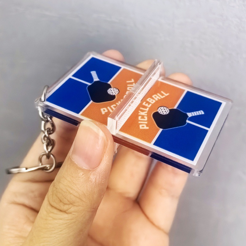 Table Tennis Keychain - Portachiavi da tennis in acrilico da
