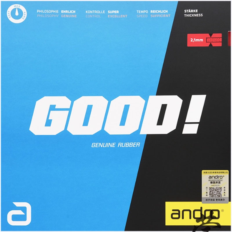 Table Tennis Player - Andro GOOD Gomma per Ping Pong