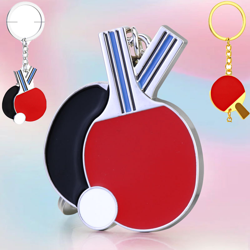 Table Tennis Keychain - Portachiavi creativo da ping pong Ping