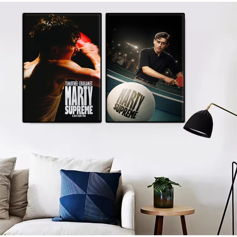 Poster del Film Marty Supreme  - Table Tennis Illustration recensione e prezzo