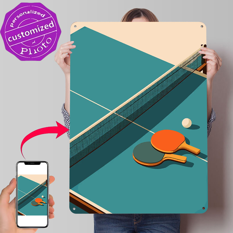 Poster in Metallo con Illustra - Table Tennis Illustration recensione e prezzo