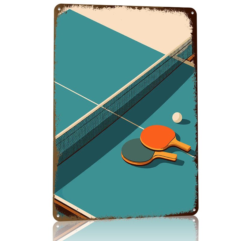 Poster in Metallo con Illustra - Table Tennis Illustration recensione e prezzo