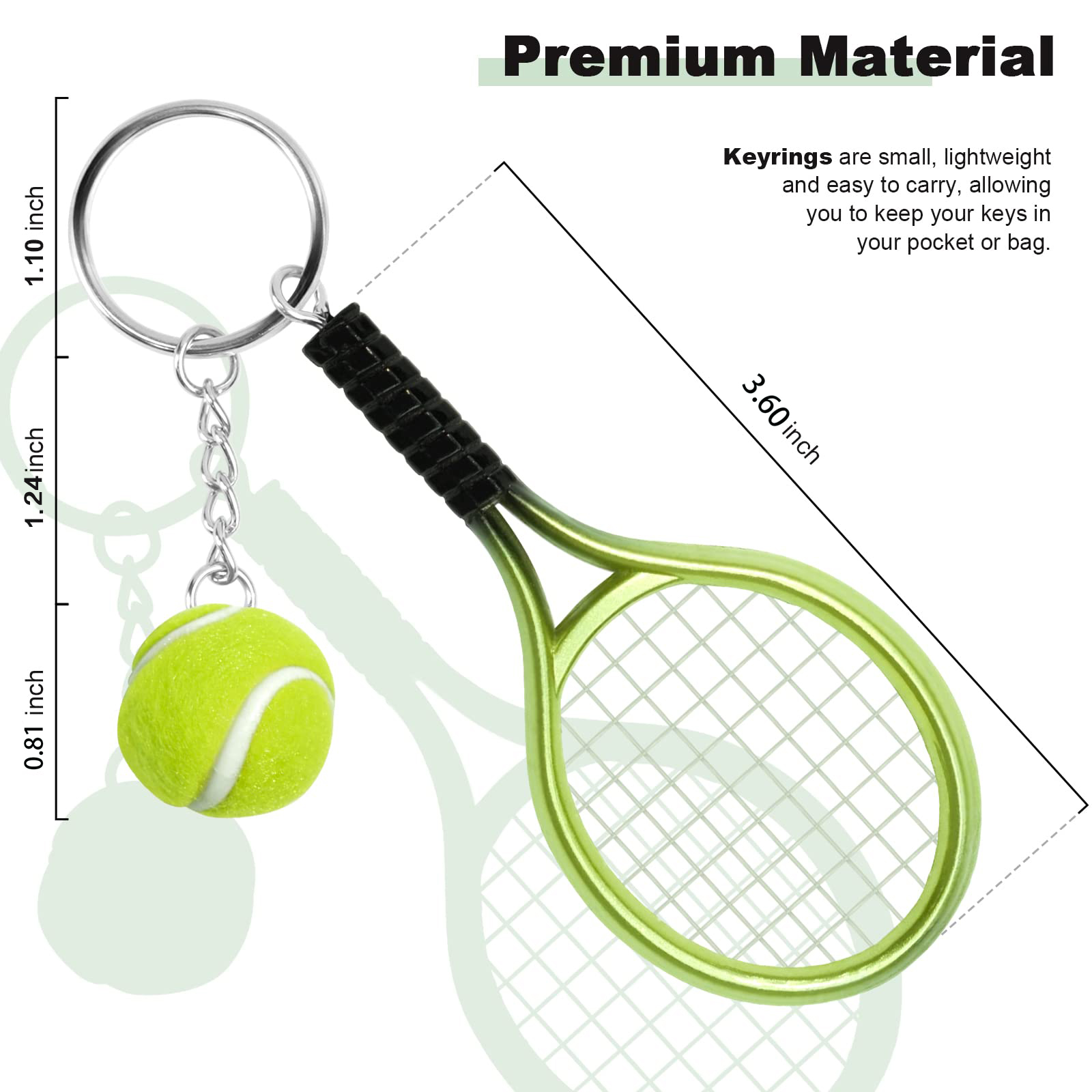 6 pezzi da tennis, ping pong,  - Table Tennis Keychain recensione e prezzo
